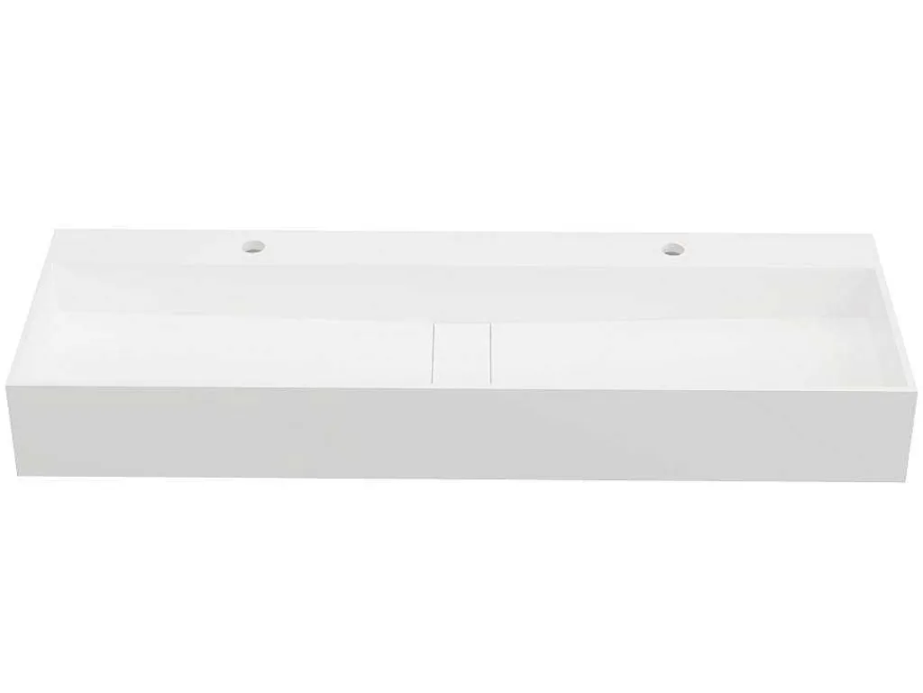 Hangend Wastafelblad - Wit - L120 X B40 X H15 Cm - Yamdrok-Shower & Design Outlet