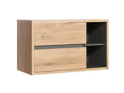 Hangend Wastafelmeubel - Naturel Kleur - 100 Cm - Purnal-Vente-unique Best