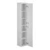 Hangende Badkamerkolom - 6 Planken - Wit - L30 X D25 X H160 Cm - Kayla-Vente-unique New