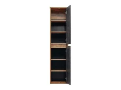 Hangende Badkamerkolom - Licht Naturel En Antraciet - H170 Cm - Tikitki-Vente-unique Sale