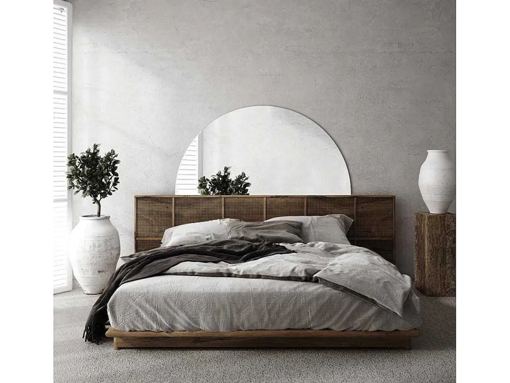 Hangende Halfcirkel Spiegel Voor De Hal 1/2 O80-Vente-unique New