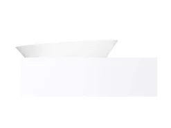 Hangende Vaste Wastafel Met Handdoekhouder - Wit - L100 X B54 X H20 Cm - Yumiko-Shower & Design
