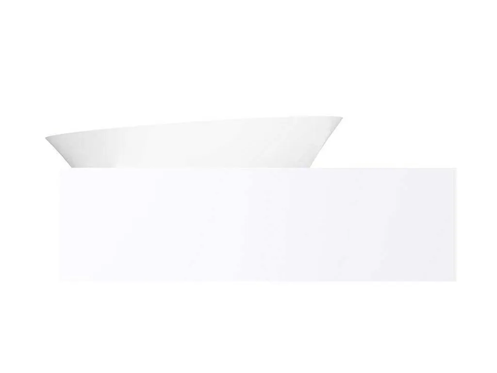 Hangende Vaste Wastafel Met Handdoekhouder - Wit - L100 X B54 X H20 Cm - Yumiko-Shower & Design