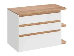 Hangende Wastafel - Natuur En Wit - 96 Cm - Anida-Vente-unique Sale