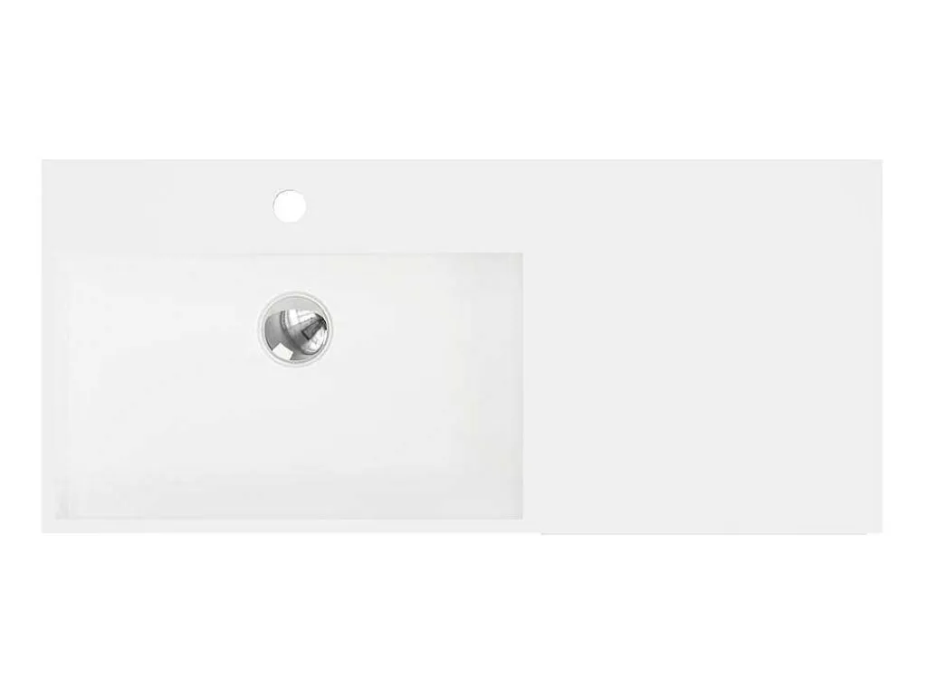 Hangende Wastafel Met Handdoekhouder - Wit - L90 X B40 X H17 Cm - Gandaki-Shower & Design Hot