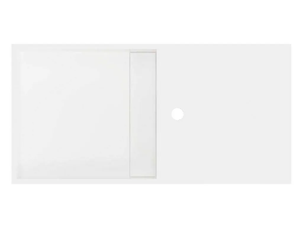 Hangende Wastafel Met Nis - Wit - L80 X B40 X H20 Cm - Goyoko-Shower & Design