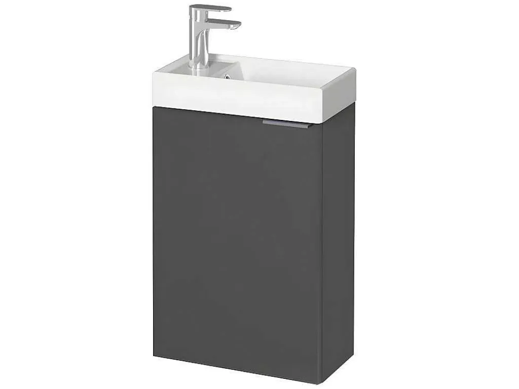 Hangkastje Met Wastafeltje Taho - Grijs-Vente-unique Clearance
