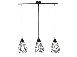 Hanglamp Met 3 Peertjes Scandinavische Stijl Euripide - Metaal - 68 X 16,5 X 132 Cm - Zwart-OZAIA Clearance