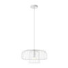 Hanglamp Met Draadstructuur Met Design-Stijl Van Metaal - D40 X H130 Cm - Wit - Andromaque-OZAIA Sale