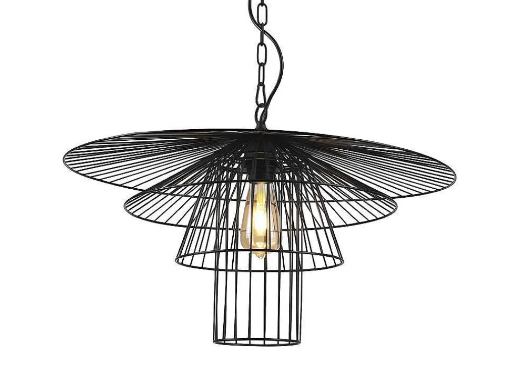 Hanglamp Met Draden Vlindermodel Machaon - Metaal - L59 X H95 Cm - Zwart-OZAIA Sale