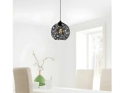 Hanglamp Met Verstelbare Hoogte Celindra - D. 25 X H. 39/119 Cm - Zwart-OZAIA Online