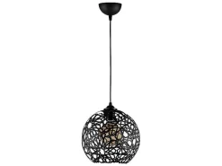 Hanglamp Met Verstelbare Hoogte Celindra - D. 25 X H. 39/119 Cm - Zwart-OZAIA Online