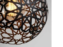 Hanglamp Met Verstelbare Hoogte Celindra - D. 25 X H. 39/119 Cm - Zwart-OZAIA Online