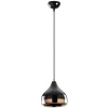 Hanglamp Met Verstelbare Hoogte Yildo - D17 X H25/112 Cm - Zwart En Koperkleurig-OZAIA Hot