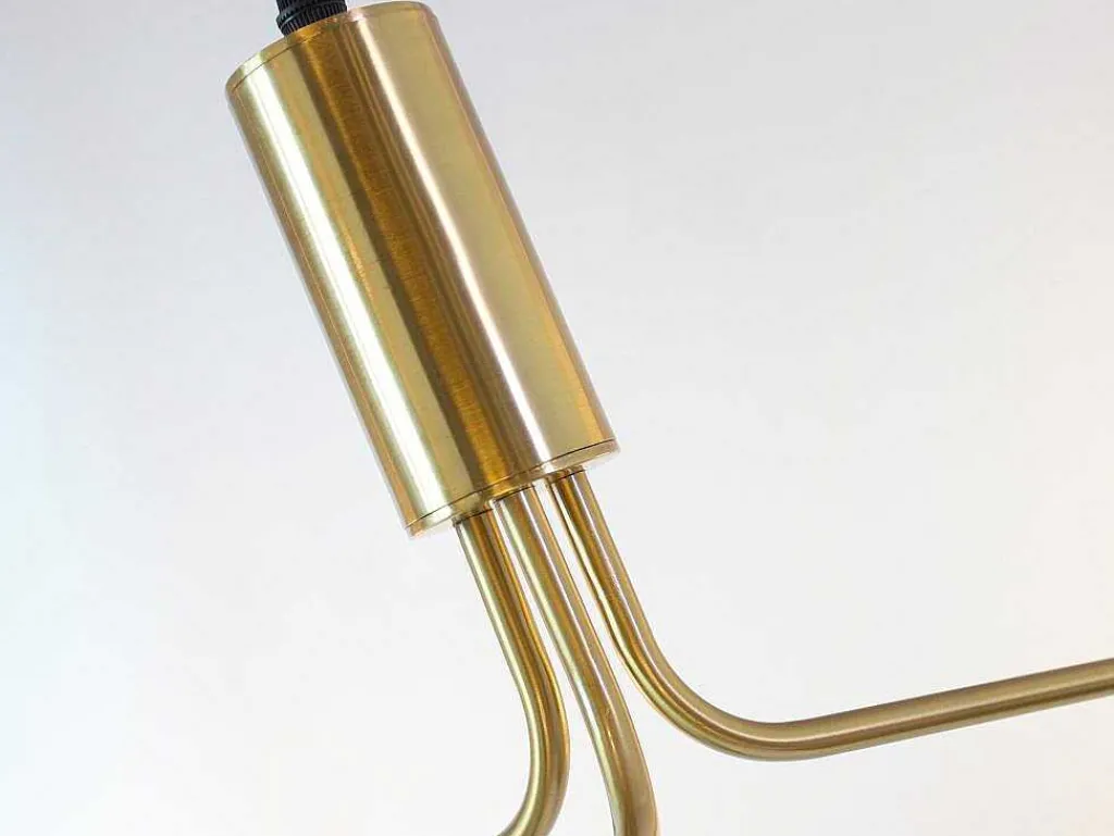 Hanglamp Van Glas En Metaal - D90 X H182 Cm - Goud - Kenora-OZAIA Discount