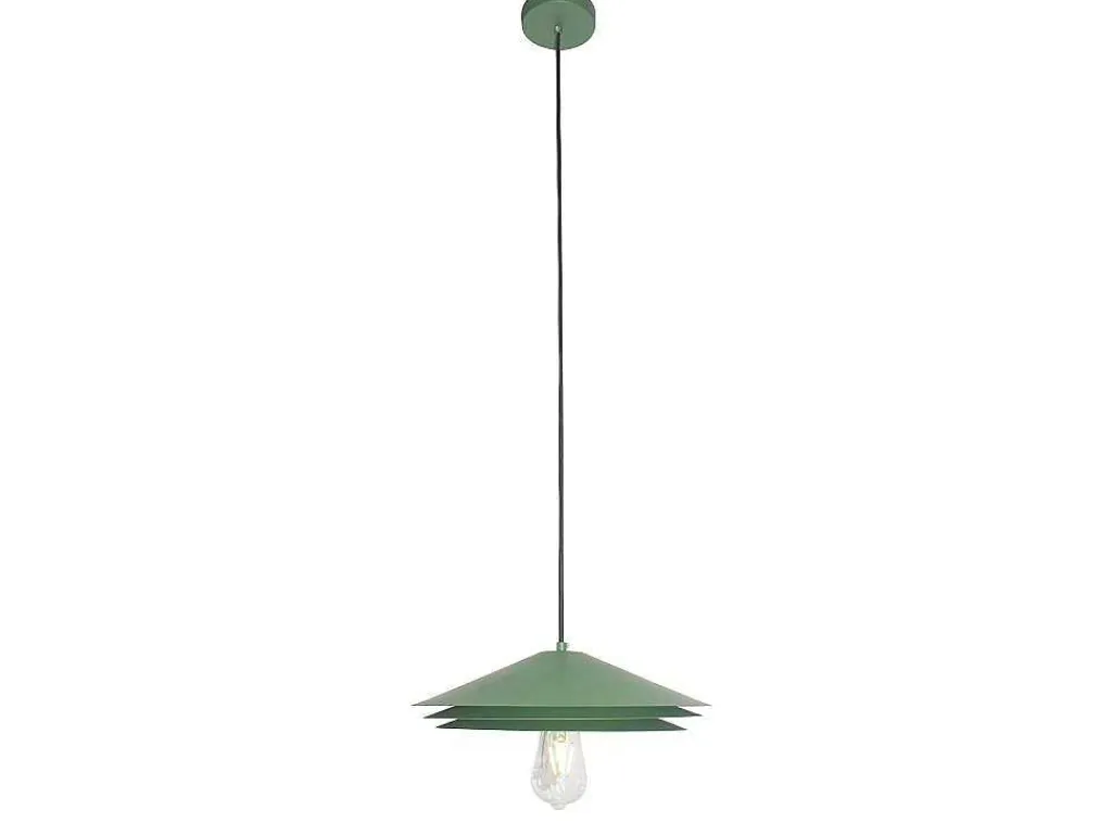 Hanglamp Van Metaal - D35 X H161 Cm - Groen - Kiruna-OZAIA New
