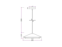 Hanglamp Van Metaal - D35 X H161 Cm - Groen - Kiruna-OZAIA New