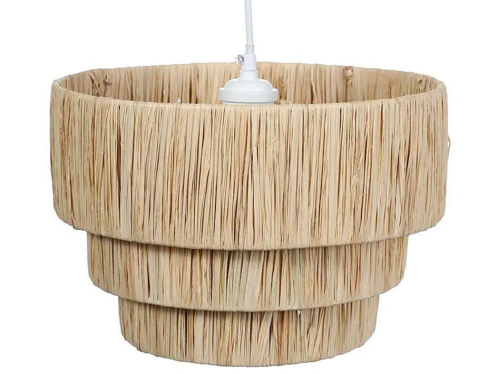 Hanglamp Van Raffia - D30 X H171 Cm - Naturel - Sarnia-OZAIA Clearance