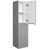 Hangmeubel Enkele Wastafel Met Kolom - Grijs - 80 Cm - Stefanie-Vente-unique New