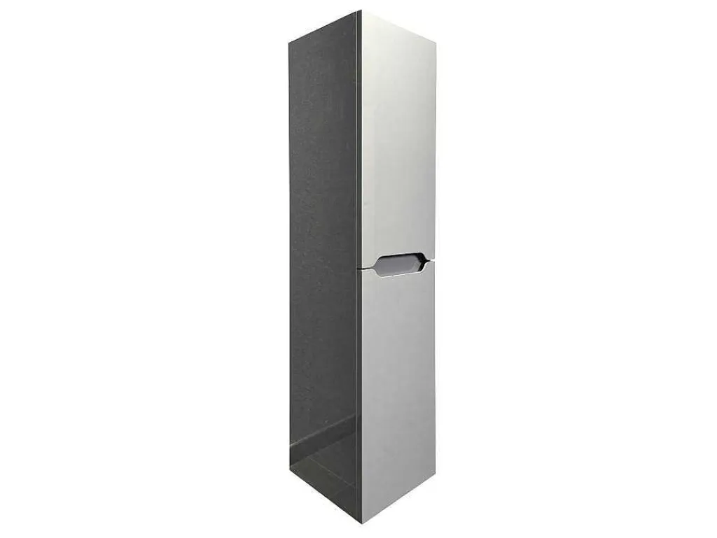 Hangmeubel Enkele Wastafel Met Kolom - Grijs - 80 Cm - Stefanie-Vente-unique New