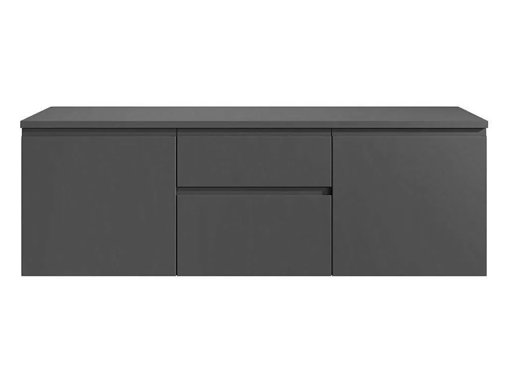 Hangmeubel Onder Wastafel - Grijs - 150 Cm - Jimena Ii-Vente-unique Best