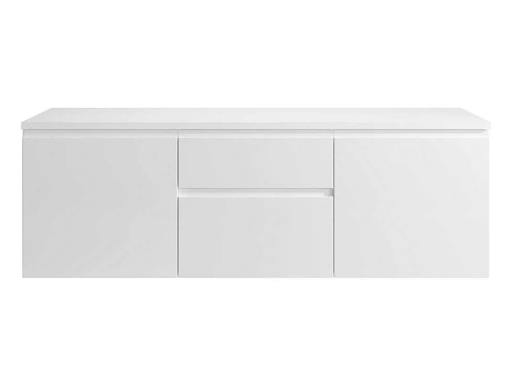 Hangmeubel Onder Wastafel - Wit - 150 Cm - Jimena Ii-Vente-unique