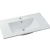 Hangmeubel Voor Badkamer Met Inbouwwastafel - Eikenfineer - 80 Cm - Mesliva-Vente-unique Clearance