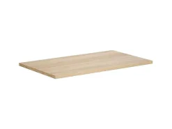 Hangmeubel Voor Badkamer Met Wastafel Om Erop Te Plaatsen - Eikenfineer - 80 Cm - Mesliva-Vente-unique Hot