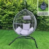 Hangstoel Egg Chair - Grijs - Max: 150 Kg-Monstershop New