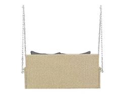 Hangstoel In Geweven Hars - Tuinschommel - 2 Plaatsen - Met Kussens - Beige & Grijs-ModernLuxe New