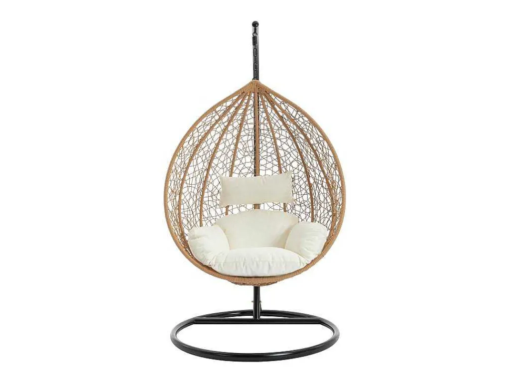 Hangstoel Van Gevlochten Hars - Licht Naturel - Campli Van-MYLIA Hot