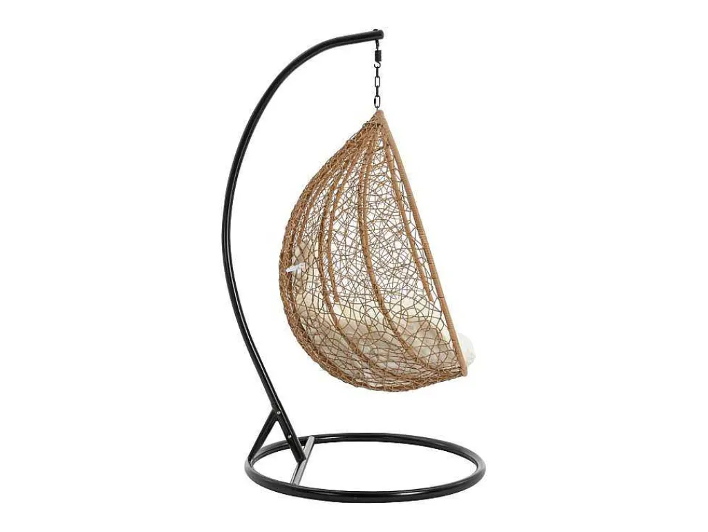 Hangstoel Van Gevlochten Hars - Licht Naturel - Campli Van-MYLIA Hot