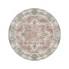 Havana Vloerkleed O200 Cm Blauw,Oranje.-House Nordic Outlet