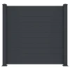 Hek, H182 X L188,6 Cm In Donkergrijs Aluminium - Otavio-EXPERTLAND Outlet