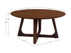 Hello Salontafel Walnoot Decor.-Vente-unique
