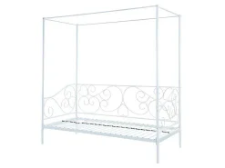 Hemelbed Vivian - 90X200 Cm - Wit-Vente-unique Sale