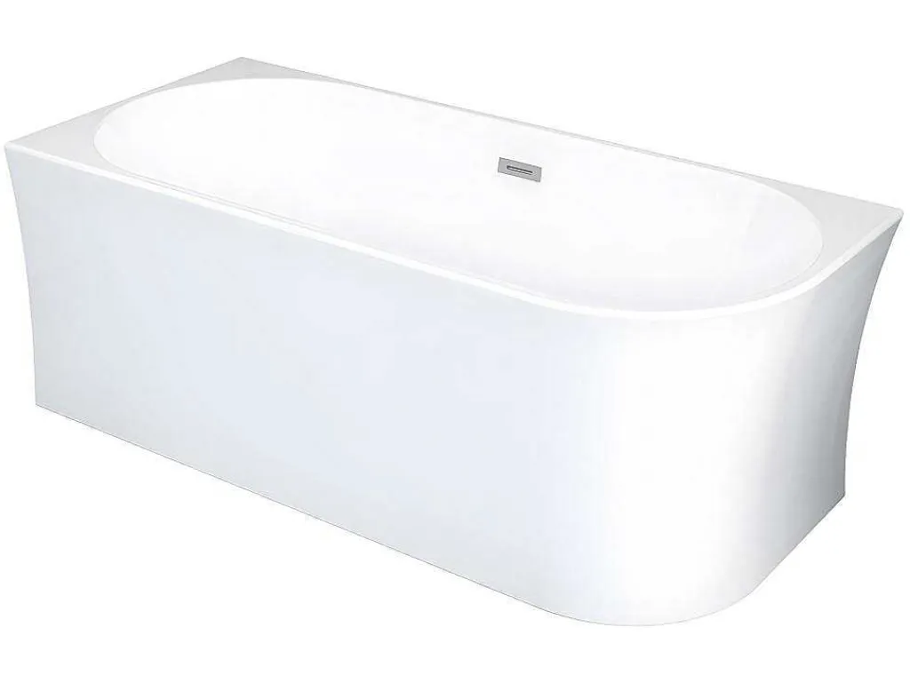 Hoekbad - 201 L - 150 X 75 X 59 Cm - Wit - Acryl - Hoek Links - Ponticola-Shower & Design New