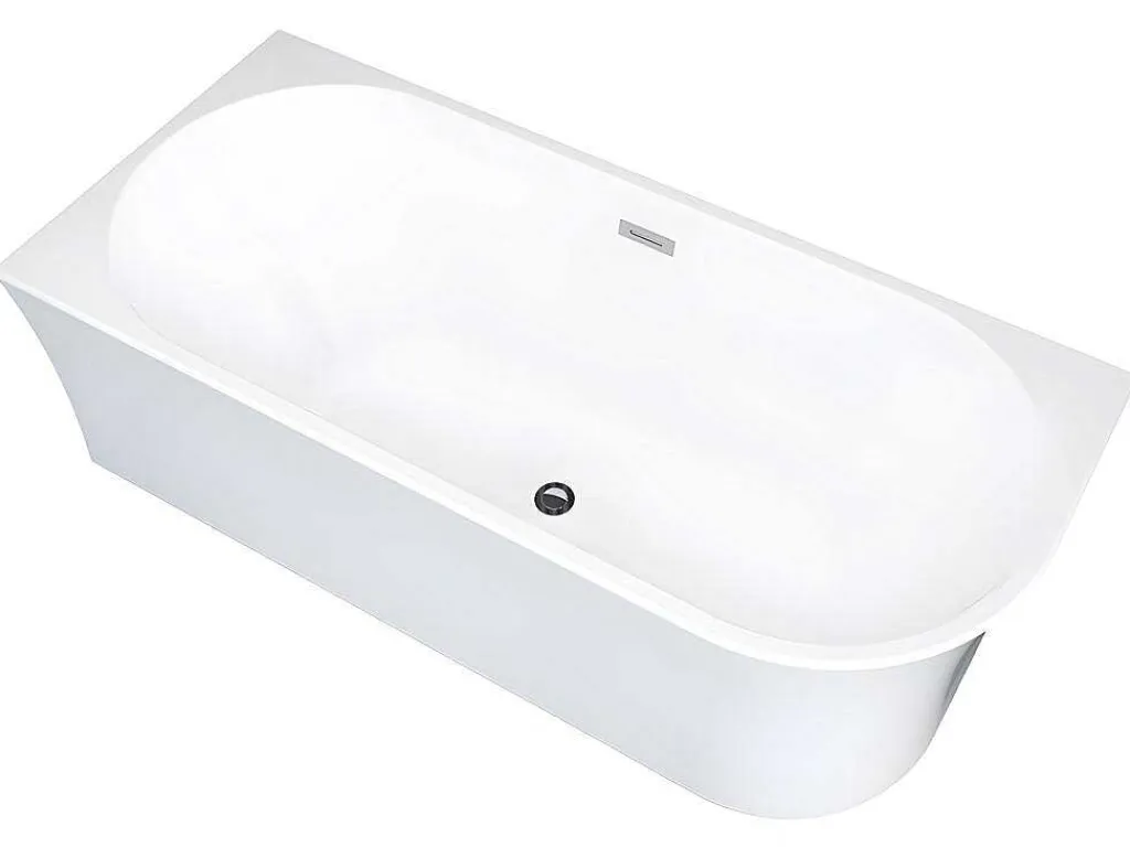 Hoekbad - 201 L - 150 X 75 X 59 Cm - Wit - Acryl - Hoek Links - Ponticola-Shower & Design New