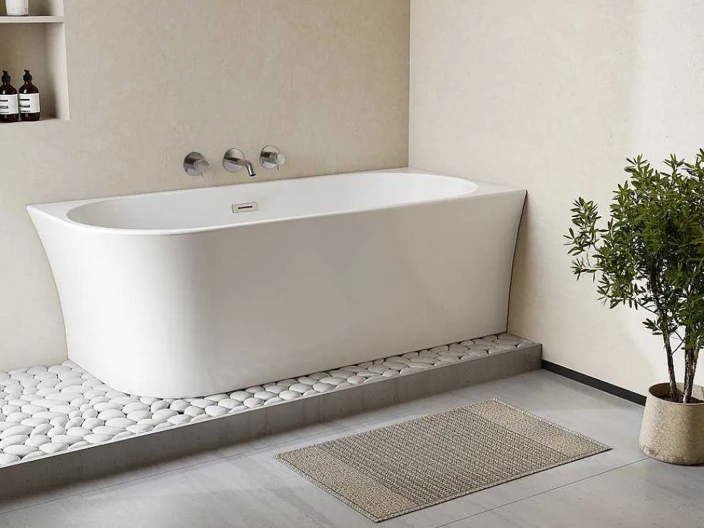 Hoekbad - 201 L - 150 X 75 X 59 Cm - Wit - Acryl - Hoek Rechts - Ponticola-Shower & Design