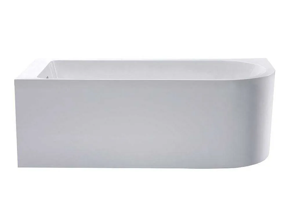 Hoekbad - 201 Liter - 150 X 75 X 58 Cm - Wit - Linkse Hoek - Anika-Shower & Design