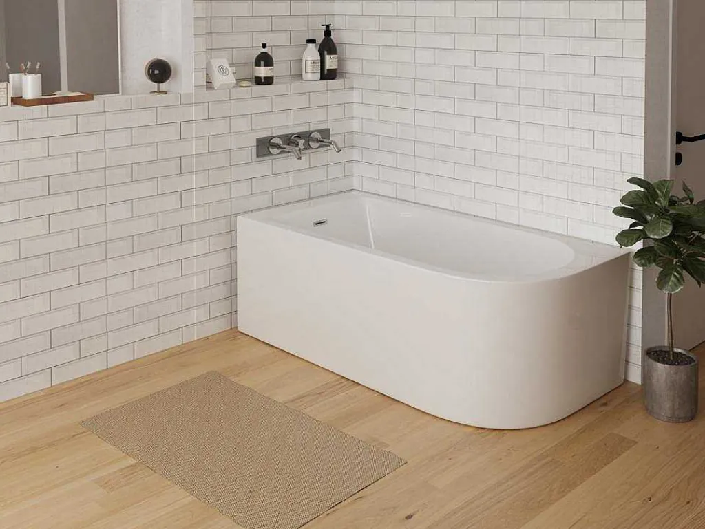 Hoekbad - 240L - 170 X 75 X 58 Cm - Linkse Hoek - Anika-Shower & Design Hot