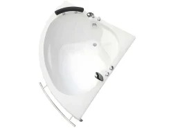Hoekbad Met Kraan Navona - 263 L - 135 X 135 X H54 Cm-Shower & Design Hot