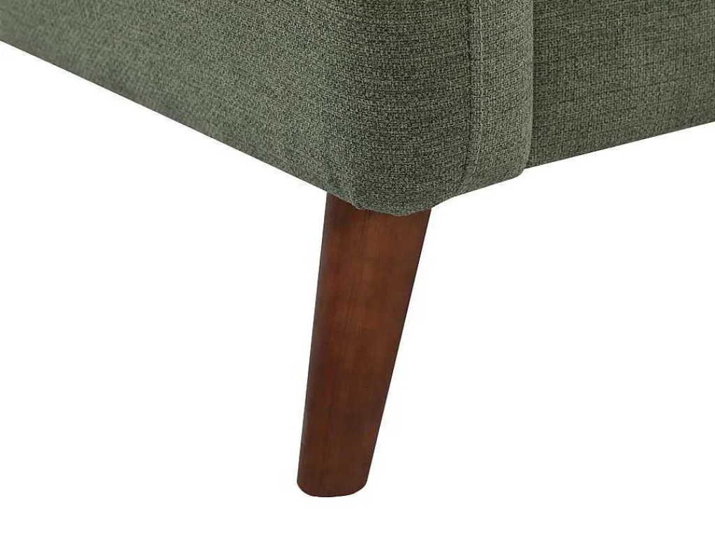 Hoekbank Met Hoek Links Van Groene Stof Totora-Vente-unique Best