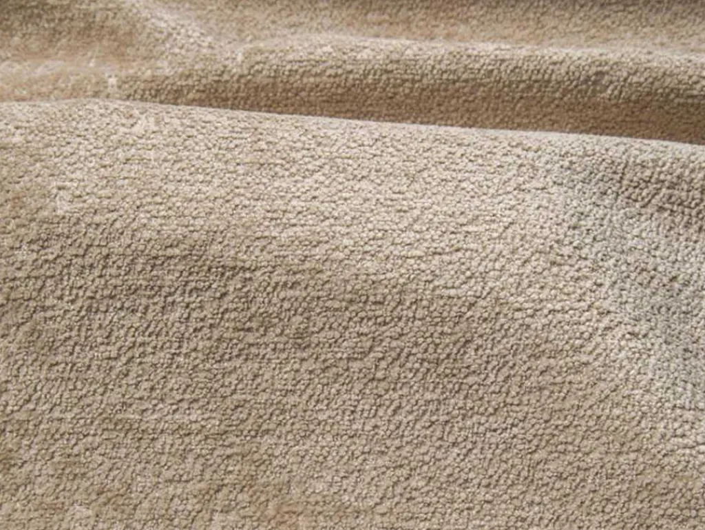 Hoekbank Met Hoek Links Van Beige Velours Met Textuur Talmine-Vente-unique Outlet