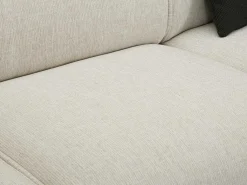 Hoekbank Met Hoek Links Van Beige Stof Damaca-Vente-unique Discount