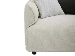 Hoekbank Met Hoek Links Van Beige Stof Damaca-Vente-unique Discount