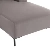 Hoekbank Met Hoek Rechts Van Grijs Velours Madalieni-Vente-unique Outlet