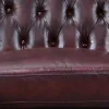 Hoekbank Van 100% Buffelleer Chesterfield Brenton - Kersenrood - Hoek Rechts-LINEA SOFA Sale