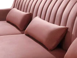 Hoekbank Van Fluweel Meyreuil - Oudroze - Hoek Rechts-Vente-unique Discount