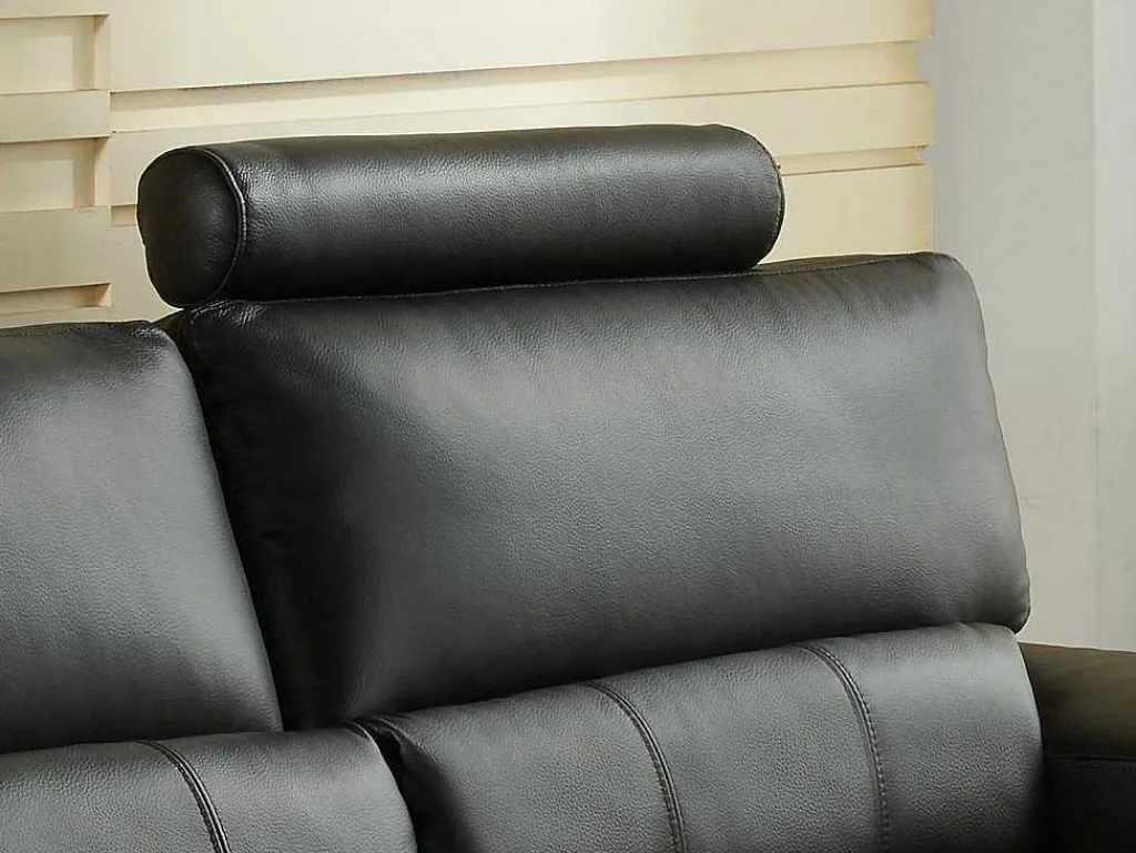 Hoekbank Van Leer Metropolitan Ii - Zwart - Hoek Rechts-LINEA SOFA